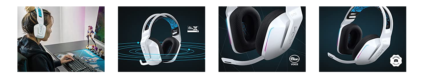 Tai nghe không dây gaming Logitech G733 KDA (USB/RGB) có âm thanh nổi trội